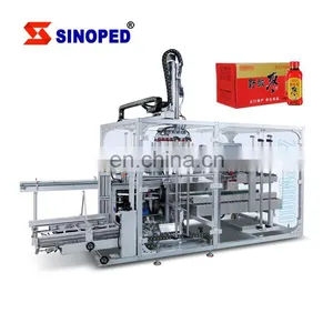 Fully Automatic Drop Type Case Packer For Bags Bottles Cans Carton Case Packer thumbnail-1