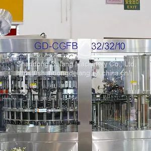 700 Bottles/h Three-in-one Gas Beverage Bottle Filling Machine thumbnail-1