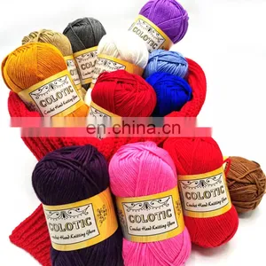 Hand Crochet 10ply Yarn Oeko Tex Acrylic Yarn 10ply For Hand Made thumbnail-3