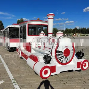 58 Seats Diesel Type Trackless Train Park Tourist Train Without Rail thumbnail-2