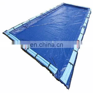 12ft x 24ft Woven Laminated Polyethylene In Ground Winter Pool Covers thumbnail-1