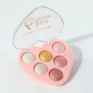 OEM Make up Blusher Bronzer 7 Color Palette Cheek Contourer Highlighter Powder Polvo De Cara thumbnail-4