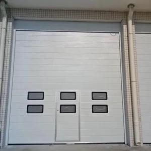 Customizable Modern Designed Automatic Sectional Garage Door With Torsion Spring Industrial Lifting Door Waterproof Feature thumbnail-5