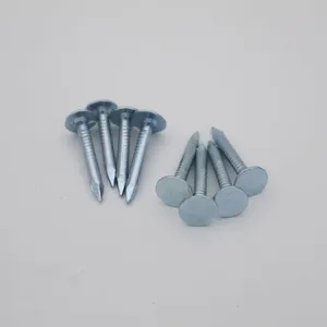 Galvanized Felt Roofing Nails With 12 Gauge Shaft for High Tensile Strength thumbnail-3