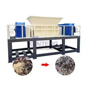 Shredder Municipal Solid Waste Plastic Crusher Machine Sponge Foam Shredder Crushing Machine thumbnail-1