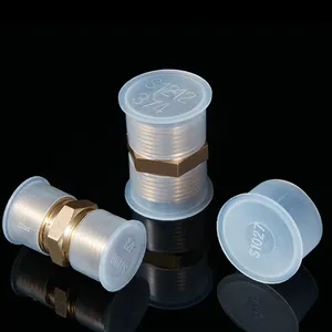 Convenient Installation White Plastic PE Round Tube Plastic Cap Nut Screw PE Round Tube Plug Ear Handle Moulding Processing Service thumbnail-1