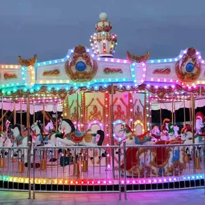 Amusement Park Rides Merry Go Round 24 Seats Carousel for Sale thumbnail-4
