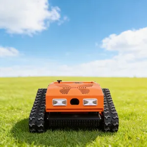 Vigorun VTC550-90 RC Grass Cutter Machine 200m Range 10-100mm Adjustable Height Snow Plow Optional for Small Orchard Embankment thumbnail-1