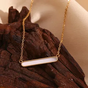 Gold Plated Stainless Steel Necklace 16 Inch, 3A Cubic Zirconia, Wholesale Lot for Jewelry Stores and E-commerce thumbnail-3