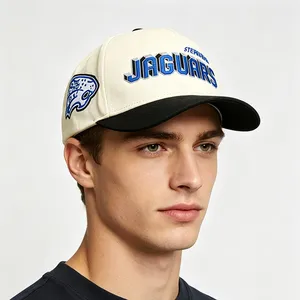 Custom Mens XXL XL ODM 5 Panel Embroidered Logo Curved Brim Bill Snapback Fitted 2 Tone 2-tone Baseball Caps Gorras Hats for Men thumbnail-2