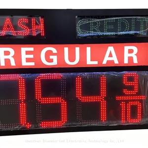 Shenzhen Custom 2-Sided LED Gas Station Price Sign Outdoor SDK OEM 2 Year Warranty thumbnail-1