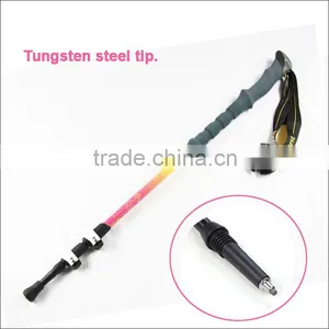 Three Sections External Quick Lock Aluminum 7075 Trekking Pole Walking Stick Supplier's Choice thumbnail-5