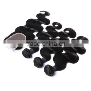 Endure 10 Inch Body Wave Brazilian Hair Weave With Top Lace Closure Supplier's Choice thumbnail-3