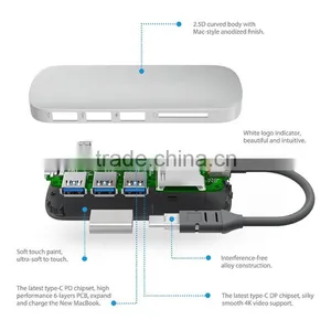 Comb 3.1 Type C Power Charge Hub With Card Reader USB 3.0 Port thumbnail-3