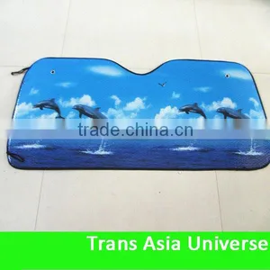 Cheapest Full Color Advertising Car Sunshades Logo thumbnail-1