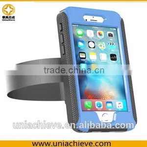 Waterproof Case for IPhone 6/6 Plus Sports Waterproof Armband Phone Case With Full Body Covered Blue thumbnail-1