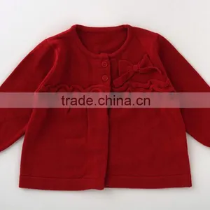 High Quality Childrens Girl Clothing Garments Cute Kids Clothes Infant Baby Wear Knitted Cardigan Japanese Wholesale thumbnail-1