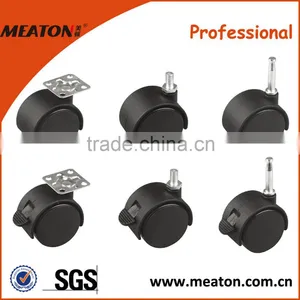 Plate Swivel Caster Wheel With Brake thumbnail-1