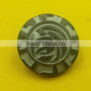 Brass Tin Color Metal Shank Button For Coats Wear --- MJ1131 thumbnail-2