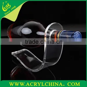 Clear Acrylic Red Wine Display Rack,bar Supplies PMMA Wine Rack Wine Display thumbnail-3