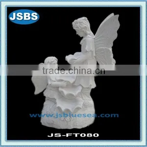 White Stone Angel Water Fountain Outdoor thumbnail-3