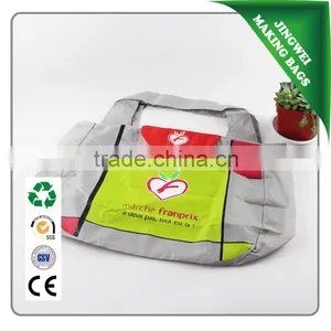 Custom Logo Printed Drawstring Polyester Shoe Bag Wholesale thumbnail-1