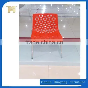 Modern Stacking Plastic Chair Without Arm ,cafe Chair HYH-9108 thumbnail-4