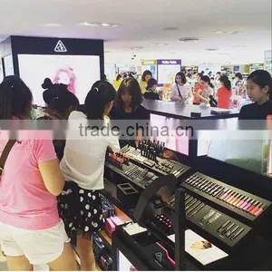 High-end 3CE Acrylic Cosmetic Display Plexiglass Makeup Counter thumbnail-5