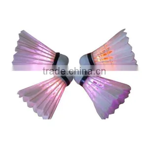Popular Flashing Lighted Led Duck Leather Shuttlecock Badminton thumbnail-1