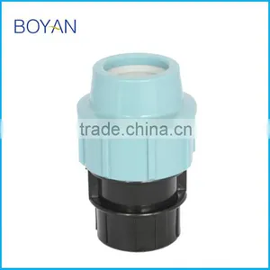 BOYAN Zhejiang Taizhou Light Blue PN16 Plastic Pipe Fitting for Irrigation Compression Female Adaptor thumbnail-1