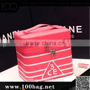 China Make Up Case Cosmetic Case Travel Cosmetic Organizer Makeup Artist Train Case thumbnail-4