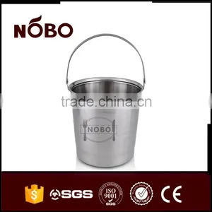 Champagne Stainless Steel Ice Bucket With Portable Handle thumbnail-1