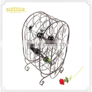 Metal Material Wine Retail Display Rack Wine Bottle Holder Rack thumbnail-4