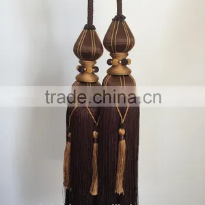 Polyester Tassel Acrylic Bead Tassel Decoration Tassel for Curtain thumbnail-1