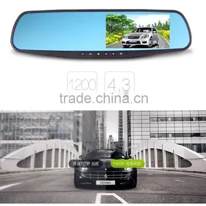 Full HD 1080P 4.3" Dual Lens Car DVR Mirror Dual Car Camera Dvr thumbnail-4