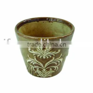 Glazed Ceramic Flower Pot thumbnail-1