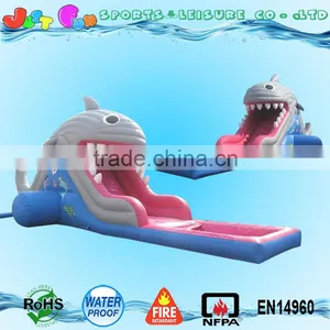 Commercial Grade Inflatable Water Slides, Whale Water Slide With Pool thumbnail-4