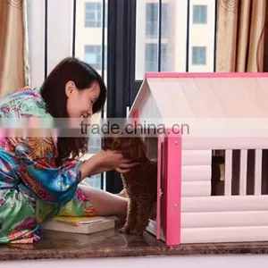 Dog Accessories Luxury Wooden Dog House thumbnail-5