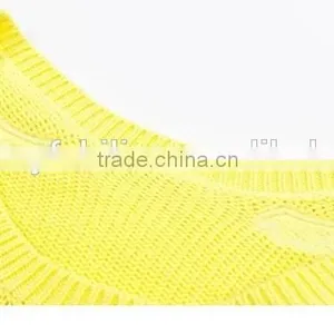 2015 Hot Sale Korean Fashion Hollow Lace Bright Colored Sweater Spring thumbnail-6