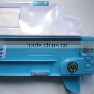 Plastic Double-face Multifunctional School Pencil Box thumbnail-1