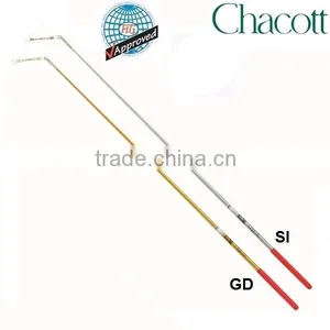 Rhythmic Gymnastics CHACOTT METALLIC SOFT STICK WITH RED GRIP CSST-509 Silver thumbnail-1