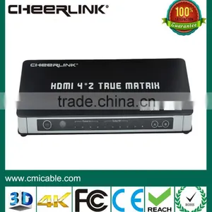 Ultra hd 4k 4*2 Hdmi and ir Matrix Switch thumbnail-1