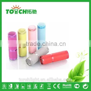 Hot Mini Cheap Grow in Dark Rubber 9 LED Flashlight for Promotion Gift LED Flashlight thumbnail-2