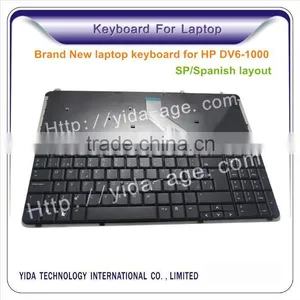 Replacement Laptop Keyboard for HP Dv6-1000 Spanish Layout Black thumbnail-1