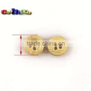 10mm(14L)Dia. Lmitation Wood Vein Resin Round Buttons With 4 Holes Sewing Craft For Hap Bag Shoe Garment #FLN003-10B thumbnail-1