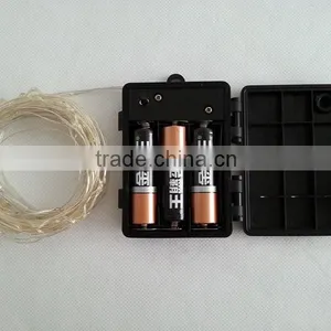 Battery Operated LED Lights Warm White 60 LED String Fairy LED Christmas Light Outdoor thumbnail-3
