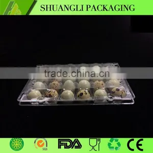 24 Holes Rectangular Clear Transparent Plastic Quail Egg Cartons thumbnail-1