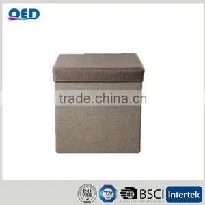 Foldable Storage Ottoman Seat With Lid thumbnail-4
