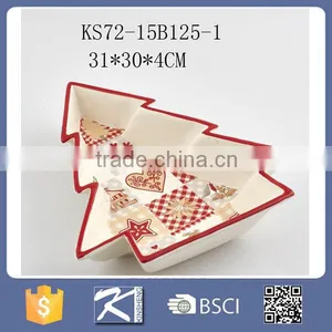 Eco-friendly Stoneware Tree Plate thumbnail-1