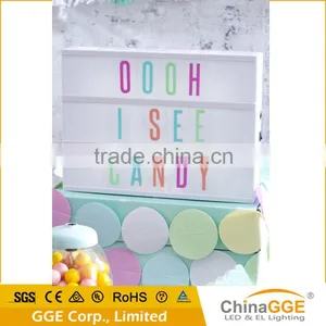 Cinema Light up Sign Box With Changeable Colored Letters,symbols and Numbers thumbnail-1